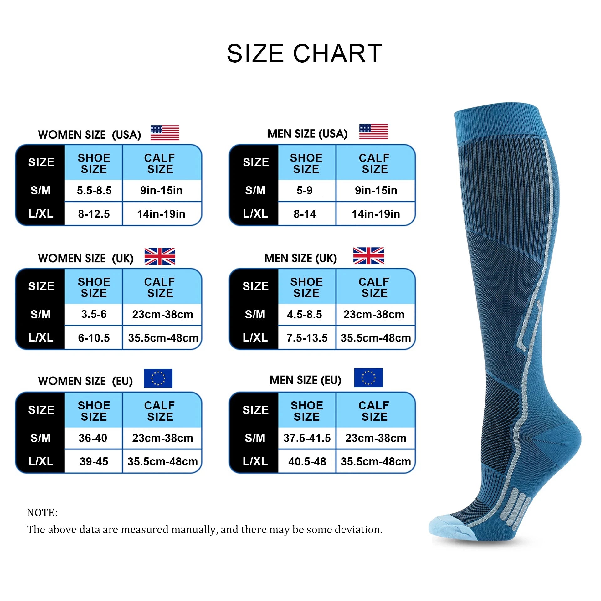 Compression Socks Marathon Football Cycling