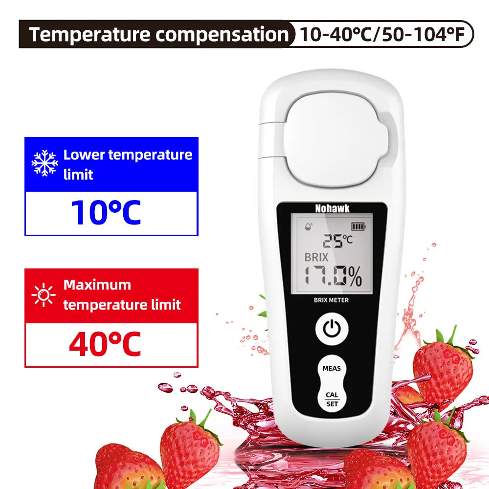 Nohawk Digital Brix Refractometer Range 0-55%