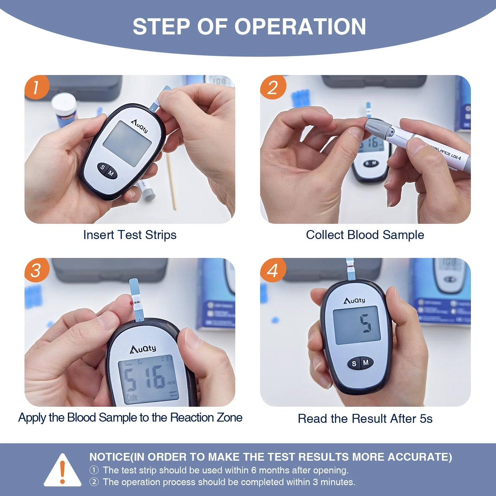 Blood Glucose Meter With GDH Blood Glucose